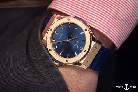 hublot classic fusion king gold blue 42mm|Hublot classic fusion titanium 42mm.